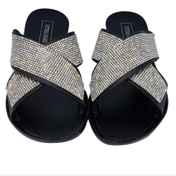 Shoes Black Crystal Jelly Sandals Poshmark